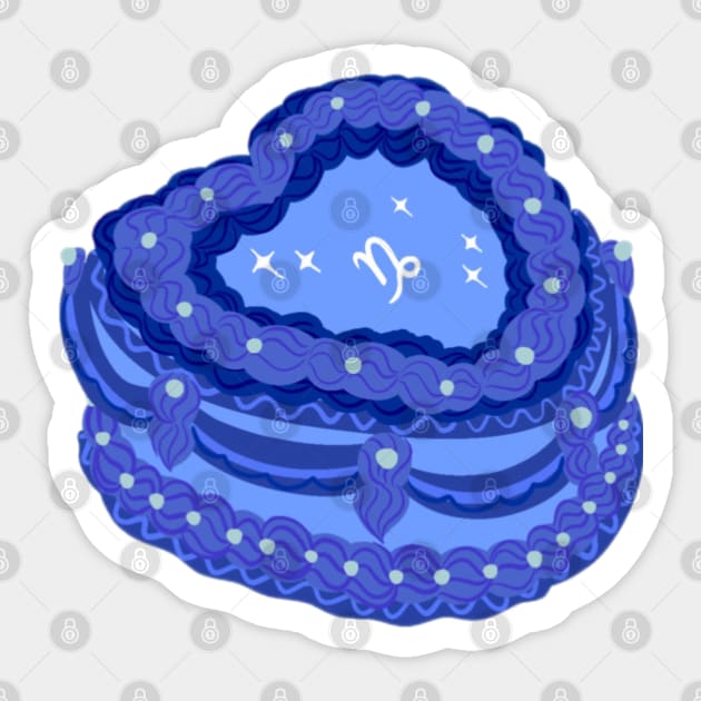 Capricorn cake Sticker by hgrasel